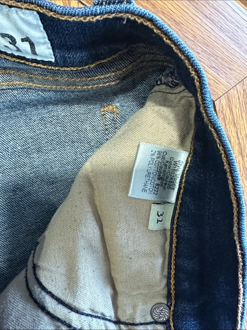*RAG & BONE* Dark Blue Kensington Slim Skinny Jeans Size 31 - Picture 9 of 9